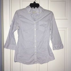 Banana Republic blue 3/4 sleeve button down
